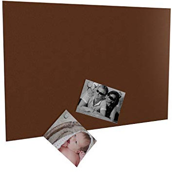 Magnettafel Magnetwand (verschiedene Größen und Farben) inklusive 10 Magnete - Made in Germany (50 x 110 cm, rost)