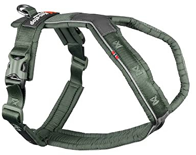 Non-stop dogwear Line Harness 5.0 |217| Führ und Alltagsgeschirr, Farbe:Grün, Größe:G 4