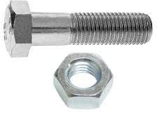 Schrauben Regal 8 x 16 Zink + Muttern DIN 931/934