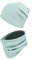 TupTam Mütze und Schal Kinder Set – Weiches Schal Mütze Set Kinder für Herbst und Winter, Farbe: Rippstoff Mineralgrün, Größe: 52-56