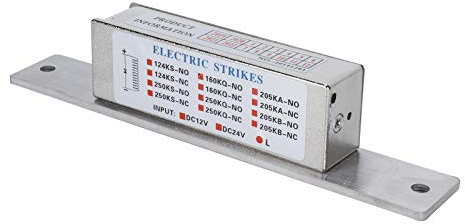 Cerradura de acceso eléctrica de 12 V, ajustable, tipo estrecho, cerradura de puerta eléctrica, cerradura inteligente de seguridad para el hogar, accesorio de seguridad