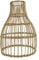 kowaku Geflochtene Rattan-Hängelampenabdeckung, Retro-Dekoration, gewebter Ersatz, handgefertigter Rattan-Lampenschirm, Lampenschirm für Wohnzimmer, 18 cm x 26 cm