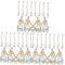 36 StüCk Auto-Diffusor Flaschen, 8ml Transparente Glasflaschen Mit Holzdeckel, HäNgende ParfüMflaschen FüR Auto, Zuhause, BüRo, Aromatherapie