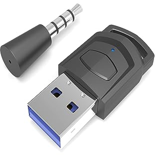 USB Bluetooth Dongle Adapter für PC, 5.0 Bluetooth Dongle Transmitter Empfänger für PS5 für PS4