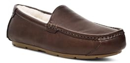 Koolaburra by UGG Men's Tipton Leather Slipper, Chocolate Brown, 9