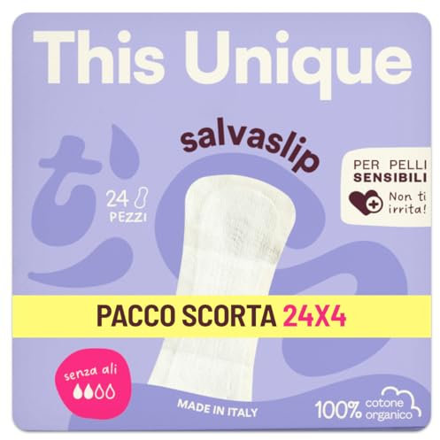 This Unique - proteggislip in cotone traspirante morbido compostabile - pacco scorta da 96 pezzi