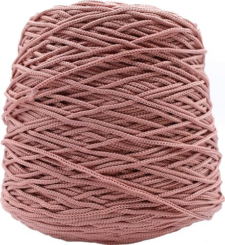 Cordino Thai String 500 gr 100% polipropilene borsa uncinetto uncinetto 3,5/4 VARI COLORI glitter lurex (34 ROSA CIPRIA)
