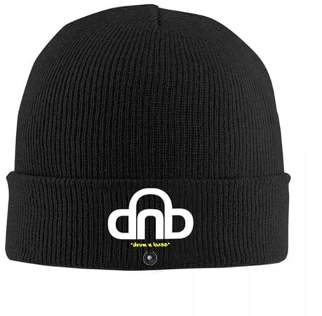EIILHUED DNB Drum N Bass Strickmützen Qualität Mode Anime Männer Frauen Kopfbedeckung Strickmützen