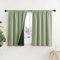 PONY DANCE 100% Blackout Curtains for Bedroom - Sage PLYLUX Thermal Pencil Pleat Rod Pocket Curtains Darkening Drapes Full Light Blocking Curtain for Living Room, 2 Panels, 46 x 54 Inch, Sage Green