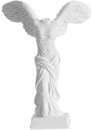 Levemolo Römische Siegesgöttin Skulptur Weiß Resin Dekofigur Tischornament Präzise Handarbeit Stabiles Material Vielseitige Wohnraumdekoration Geschenkidee
