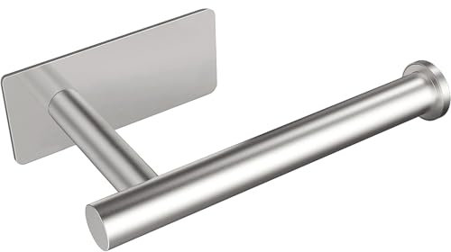 Gewtur Portarrollos Papel Higiénico, Acero Inoxidable Portarrollos Baño Adhesivo Portarrollos Sin Taladro Portarollos Papel Higiénico para Baño Cocina