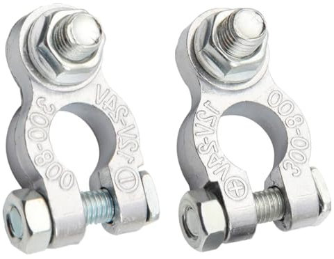 2 PCS Car Battery Terminal 12V/24V Universal Heavy Duty Stud Type Battery Connector Clamp for Marine Car Boat RV.battery terminal connectors heavy duty