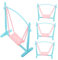 HONMEET Miniature Doll Swing Toy Realistic Playset Accessory for Girls 6 Inch Swing Set 4 Pieces Kit for Dollhouse Toys