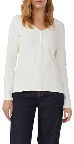 s.Oliver Stretchiges Longsleeve mit Henleyausschnitt