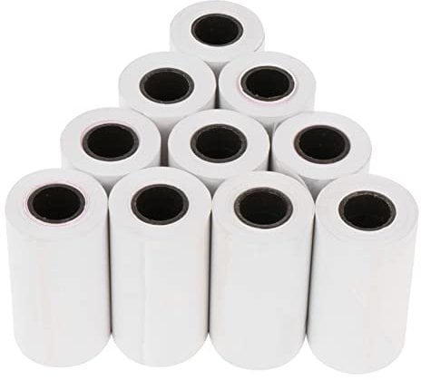 UTHCLO 10rollen Thermopapierrollen Pos-kassenpapier Bedruckbar Für Thermodrucker