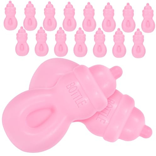 Yardwe 20stücke Miniatur Puppenflaschen Spielzeug Für Junge Mädchen Leuchtende Farben Robust Und Bruchfest Mit Realistischem Design Für Babypuppen