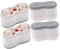 Mipcase Guarnizione del gabinetto posto a sedere bidet cuscinetti di arresto del paraurti pastiglie tampone paracolpi per WC Parti del sedile del water kit paracolpi wc plastica Grigio