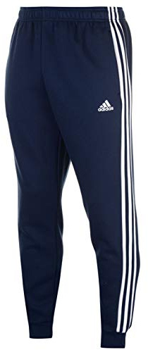 Adidas Herren Hose Essentials 3-Stripes Tapered Cuffed Fleece, Collegiate Navy/White, XL, BR3699