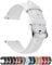 Fullmosa 12 Farben Uhrenarmband, Axus Serie Lederarmband Ersatz-Watch Armband mit Edelstahl Metall Schließe für Herren Damen 22mm Weiß