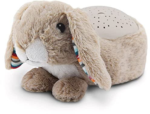 ZAZU Ruby The Rabbit Projector - Baby Light Projector with Soothing Melodien (Heartbeat Sound, Nature Sounds or Lounge Music) | Cry Sensor | Auto Shut Off | Washable