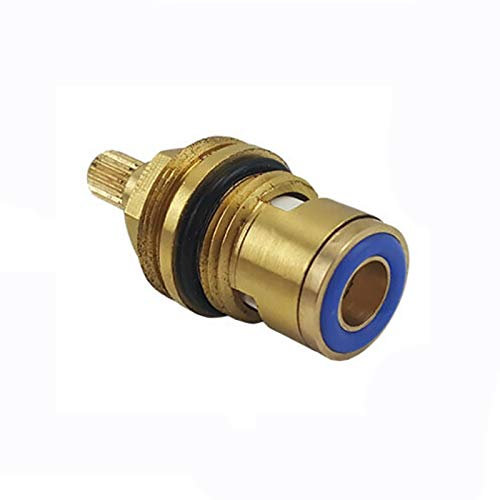 BE-TOOL Válvula de cartucho de disco de cerámica, 20 velocidades, repuesto para grifo de latón para baño o cocina (rosca doble tipo F)