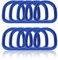 Ganzoo D - Ring aus Stahl, 10er Set, Innenmaß 21mm, Materialstärke 4mm, DIY Hunde-Halsband, nichtrostend, geschweißt, Ideal mit Paracord 550, Farbe blau