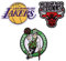 3 Stück NBA Team Logo Patches Aufbügeln Basketball Logo Emblem Sportapplikationen Zubehör Dekoration Patches