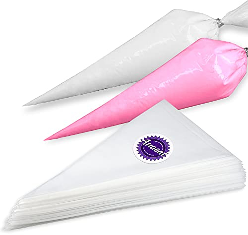 Anaeat Pastry Piping Bags Anti Burst - Extra Thick 100 Pack Cake Decorating Bags, Disposable Icing Bags for Cakes, Cupcakes, Cookies & Frosting - Professional Baking Tools for Bakers (30cm, Thickened)