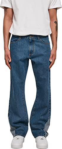 Urban Classics Herren Organic Triangle Denim mid Indigo Washed, 40