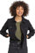 Roman Originals Jean Denim Jacket for Women UK - Ladies 100% Cotton Summer Casual Stretch Crop Smart Utility Trucker Biker Fitted Vintage Wash Faded Classic Jeans Work - Black - Size 16