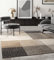 the carpet Pearl Moderner Dichter Kurzflor Wohnzimmer Schlafzimmer Teppich, Konturenschnitt, Geometrische Muster, Kariert, Beige, 120 x 160 cm