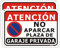 Cartel Atencion No Aparcar Plaza de Garaje Privada 30x20cm Señaletica de prohibicion Aparcar Señal Garaje Privada Letrero de metal de Aluminio impermeable resistente a la decoloración 2 piezas