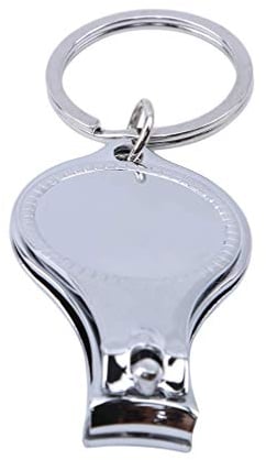 Nail Clippers Multifunctional Key Ring Nail Clippers Bottle Opener 3 in 1 Nail Clippers Bottle Opener Key Ring Manicure Tools for Women Round Creative and Useful