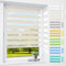 Doppelrollo klemmfix ohne Bohren & mit Bohren, 105x220cm (BxH) Natur, 3-in-1 Duo Rollo für Fenster & Tür, Fensterrollo innen lichtdurchlässig & verdunkelnd, Klemmrollo Rollos Sonnenschutz