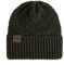 KNIT FACTORY - Sally Mütze - Strickmütze für Damen und Herren - Beanie - Wintermütze mit Wolle - Robusten Look - Hochwertige Qualität - Khaki