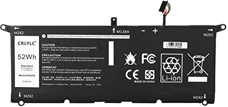 CRLYLC 52Wh DXGH8 Batterie pour Portable Dell XPS 13 9370 9380 0H754V FHD 13-9370-D1705S Series Inspiron 7400 5391 5390 7490 7390 7391 2-in-1 Latitude 3301 Notebook G8VCF P82G H754V P82G001 Battery