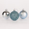 60 mm/6 Stück Weihnachtskugeln, bruchsicher, hellblau, Weihnachtsbaumschmuck, Kugel, Ornamente, Kugeln, Weihnachtsdekoration, Urlaubsdekoration, glänzend, matt, glitzernd