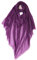 Prettystern Puro Ring Cashmere Pashmina Sciarpa Leggera Sottile Stola Da Cachemire Lana Scialle Con Frange Donna viola