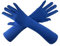 Chendvol Herren und Damen 38,1 cm Ellenbogenlänge 20er Jahre Stretchy Cosplay Kostüm Handschuhe (blau)