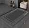 Badematte Rutschfester Badezimmerteppich Absorbierender Badteppich 60x90cm Duschmatte Schnelltrocknende Badematte Home, Badvorleger Rutschfest Waschbar, Bad Teppiche Badezimmermatte Dunkelgrau