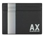 Armani Exchange Color Block AX Cardcase, Porte-Cartes de crédit pour Homme, Noir, Einheitsgröße