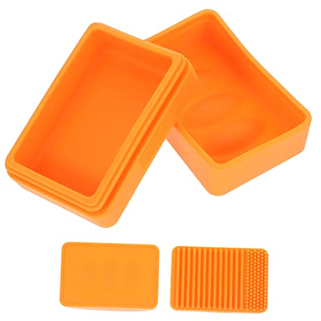 Homoyoyo Box Silicone Soap Dish Shampoo Travel Container Strip Holder Silicone Holder Camping Soap Holder Sponges Tray Bar Soap Box Bathroom Soap Box Soap Case Box Travel Soap Container