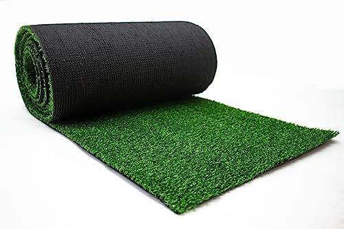 Munpet - Césped Artificial Moqueta 7 mm - Rollo 1x5 metros - Alta densidad - Terraza, jardín, decoración,... (1x5 metros)