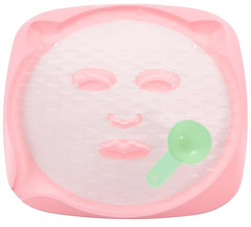 OHPHCALL DIY Mask Plates Machine Trays 1 Set Home Tools Beauty molds mud Trays DIY Plates Making Tools molds DIY templates Board Protein Glue Miss Facial Women Molds Mud Mask Trays