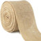 QHFlashbuy Ruban Jute,6cm x 10M Ruban Toile de Jute Rouleau de Jute Naturel,Vintage Hessian Roll pour Décorations de Mariage et Noël,DIY Artisanat,Emballage Cadeau