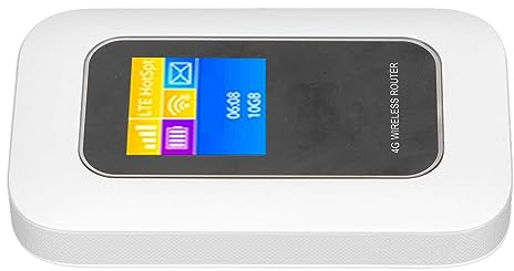 Hotspot WiFi Portable, Routeur 5G 4G LTE Haute Performance, Prend en Charge Les Principales Bandes de Fréquences, Connectez jusqu'à 10 Appareils, écran D'affichage, Antennes à