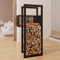 HAGO Kaminholzregal 40x100x25cm Feuerholzregal Brennholz Ständer Ablage Lager