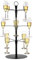 Lnrueg 3 Tier Cocktail Tree Stand - 12 Holders Wine Glass Holder Stand, High-footed Metal Hanging Rack