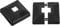 QUARKZMAN Pfostensockel, 2 Stück 20x20mm/0,8x0,8 Kunststoff-Spaltsockelabdeckung für Zaun, Treppengeländer, Veranda, 88x88mm/3,46x3,46 (insgesamt)