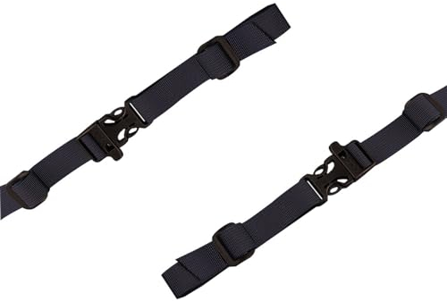 FLYAMAPIRIT Verstellbarer Brustgurt für Rucksack, 2 Stück Rucksackgurte mit Schnalle und Pfeife, Nylon-Rucksack-Brustgurt zum Wandern und Reisen (Schwarz)